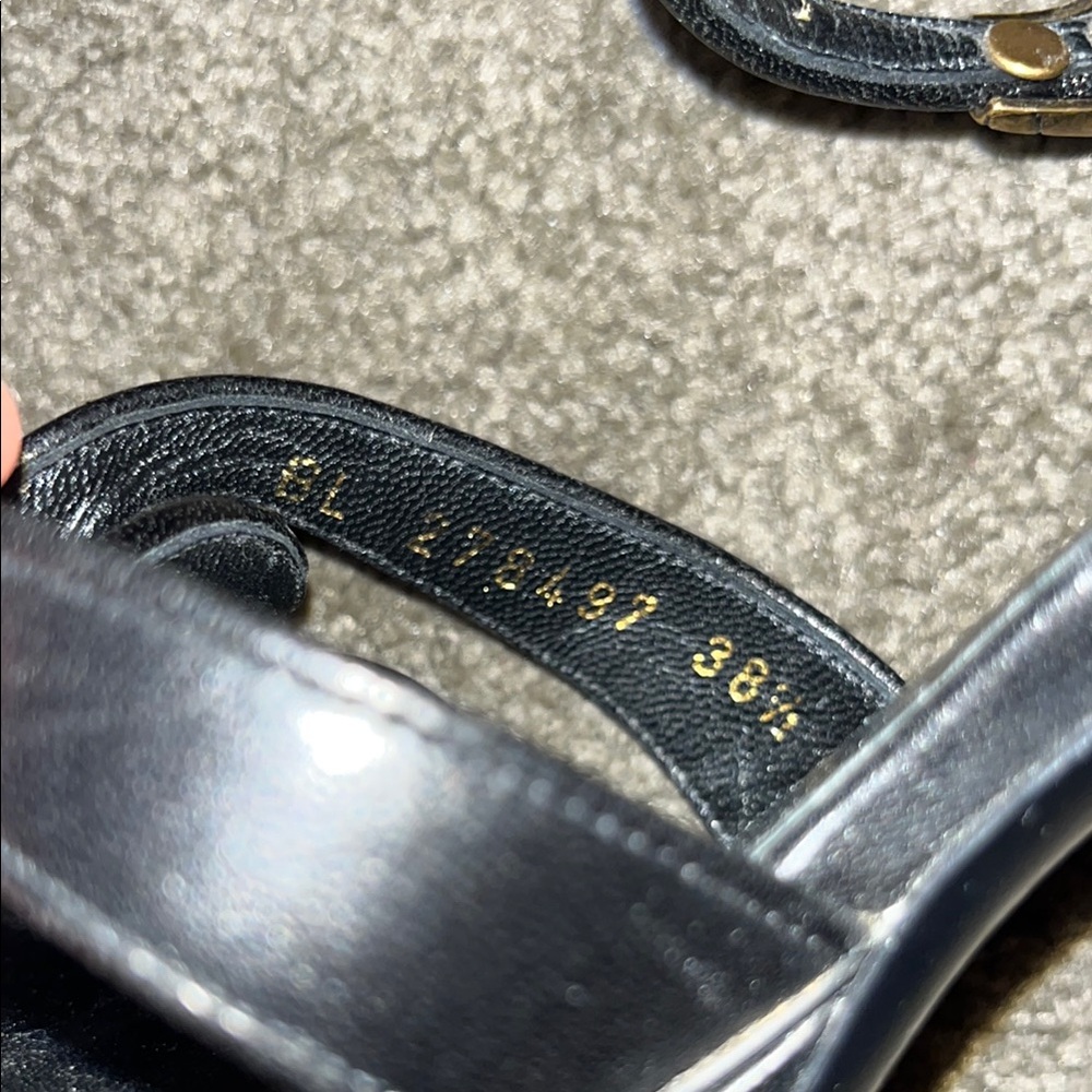 Yves Saint Laurent Black Elegant Heels - Picture 9 of 9